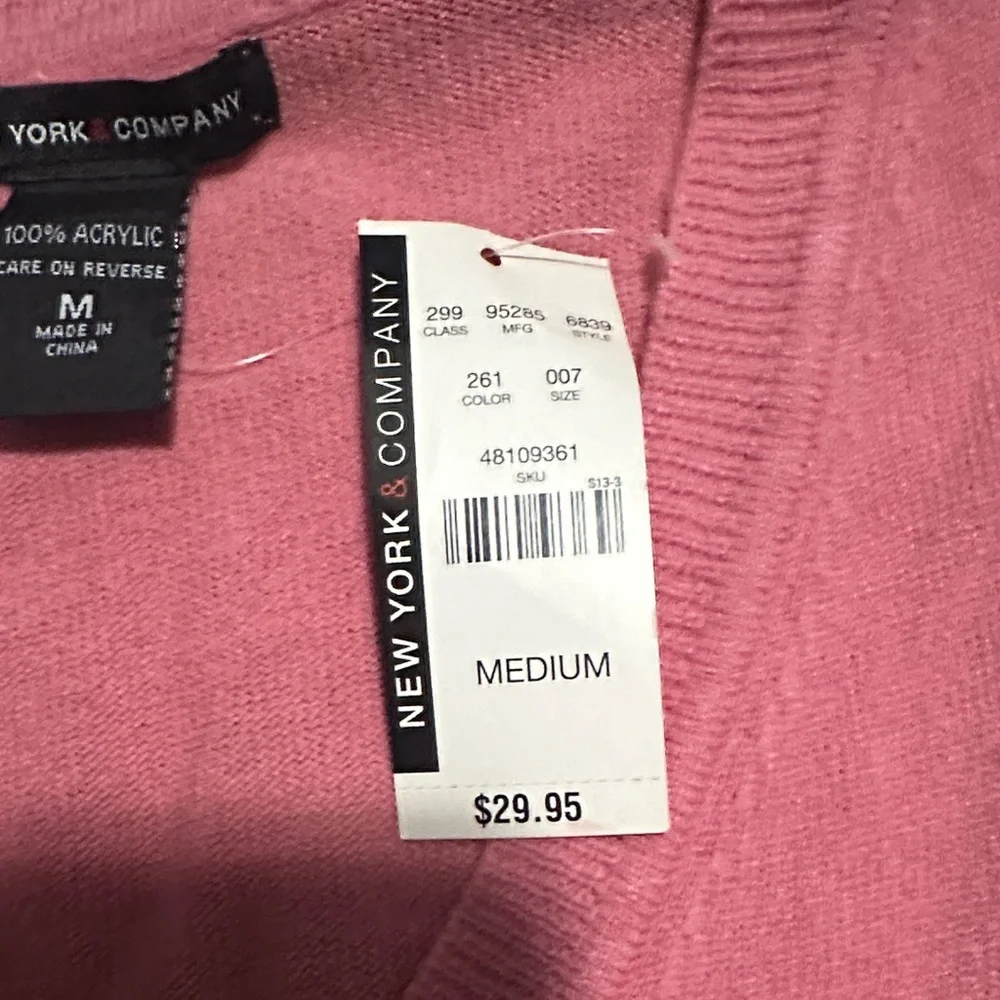 New York Co  V-Neck Sweater